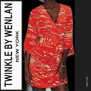 Twinkle by Wenlan Silk Dress 3/4 Sleeves (2)